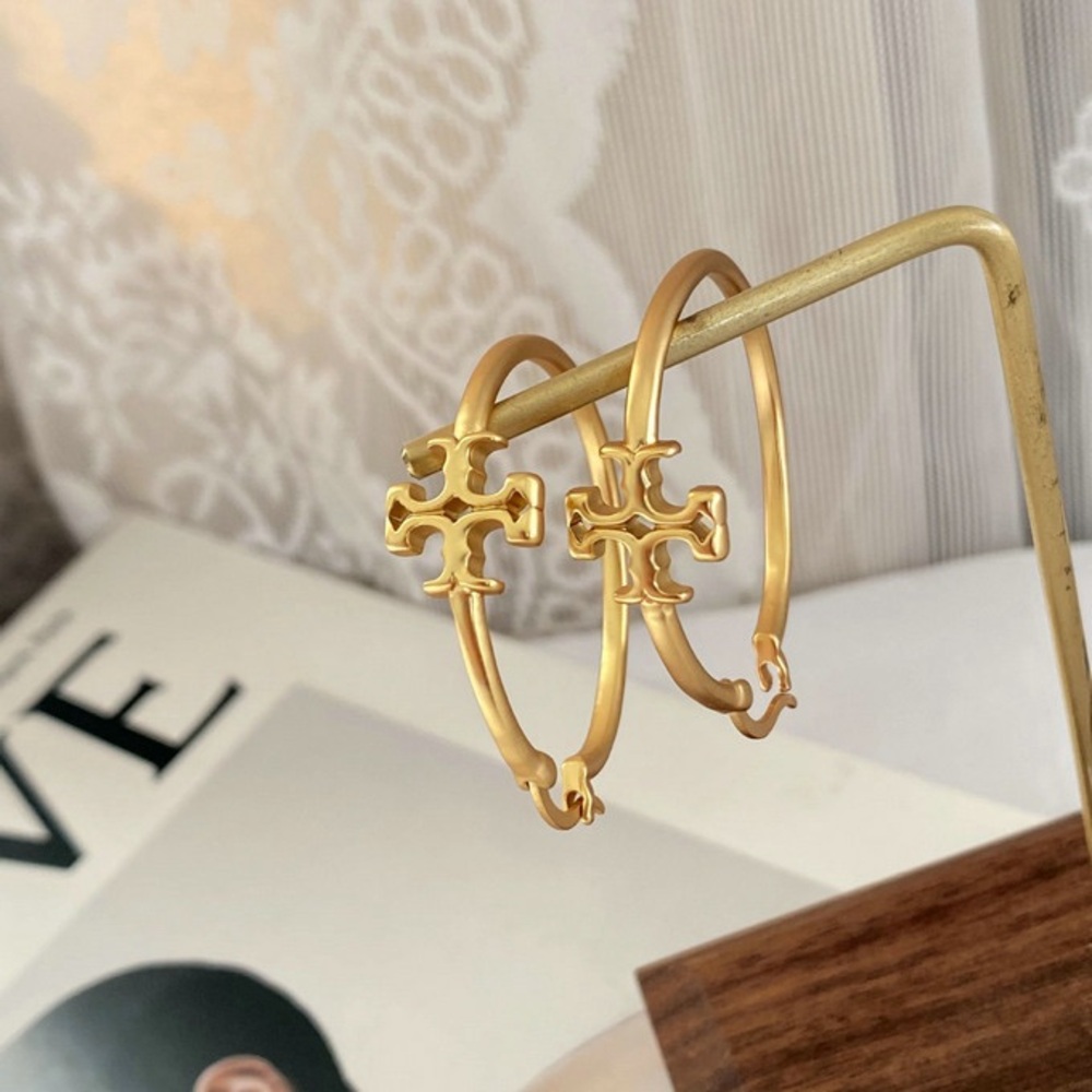 Tory Burch Gold Hoop Earrings